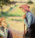 Pissarro Camille The talk Sun