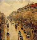 Pissarro Le Boulevard Montmartre, temps de pluie, apres midi