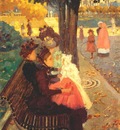 prendergast the tuileries gardens, paris 1892