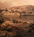 Prout Samuel Landscape With River And Village