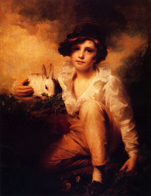 Raeburn Sir Henry Boy And Rabbit