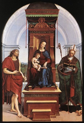 Raffaello Madonna and Child The Ansidei Altarpiece