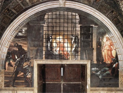 Raffaello Stanze Vaticane The Liberation of St Peter