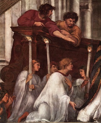 Raffaello Stanze Vaticane The Mass at Bolsena detail [01]