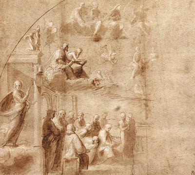 Raphael Study for the Disputa
