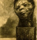 Redon Cactus man, 1881, Charcoal, 49 5x32 5 The Woodner Fami