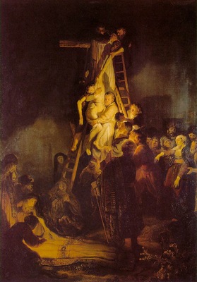 REMBRANDT DESCENT FROM THE CROSS 1634 EREMITAGET