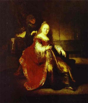 Rembrandt Esther Preparing to Intercede with Assuerus