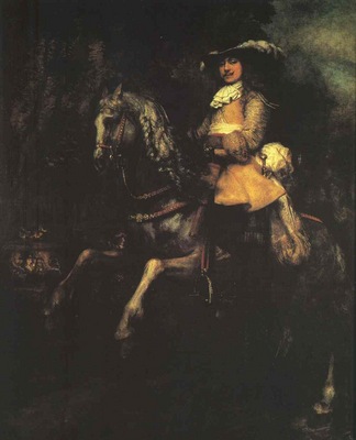 Rembrandt Frederick Rihel on Horseback, 1633, Oil on canvas,