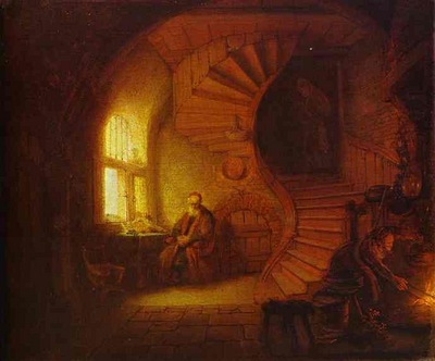 Rembrandt Philosopher Meditating