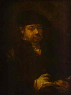 Rembrandt Self Portrait with a Sketch Book