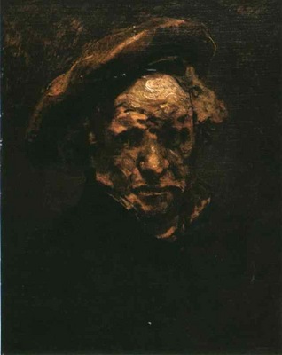 Rembrandt Selfportrait, study, 1660, Musee Granet Aix en Pro