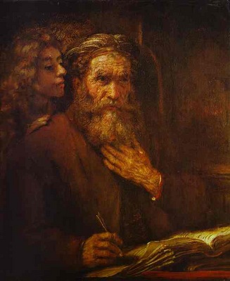 Rembrandt St  Mathew and Angel