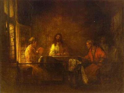 Rembrandt The Pilgrims at Emmaus