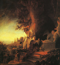 REMBRANDT CHRIST APPEARING TO MARY MAGDALEN 1638 BUCKINGHAM