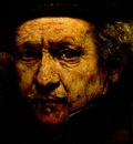 REMBRANDT SELF PORTRAIT 1659 DETALJ NG WASHINGTON