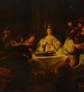 Rembrandt Samson Putting Forth His Riddles at the Wedding Feast
