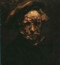 Rembrandt Selfportrait, study, 1660, Musee Granet Aix en Pro