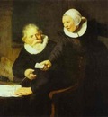 Rembrandt The Shipbuilder Jan Rijcksen and His Wife Griet Jans