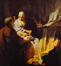 Rembrandt Two Scholars Disputing Peter and Paul