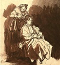 Rembrandt Young Woman at Her Toilet, 1632 1635, Graphische S