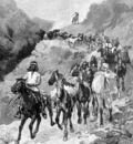 Geronimo and His Band Returning From a Raid into Mexico Frederic Remington, Aug  18, 1888 sqs