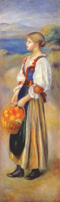 renoir girl with a basket of oranges c1889