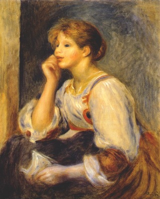 renoir girl with a letter