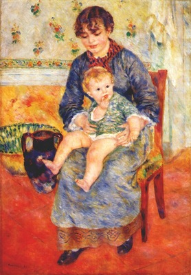 renoir mother and child