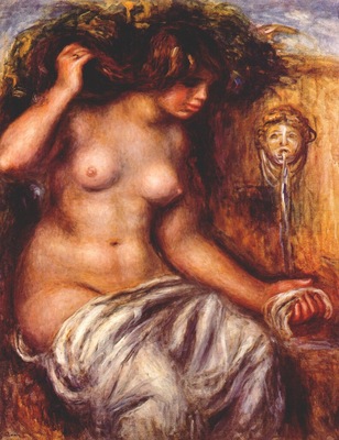 renoir woman at the fountain c1910