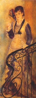 renoir woman on a stair c1876