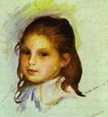Pierre Auguste Renoir Girl with Brown Hair