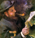 Renoir Auguste Claude Monet reading Sun