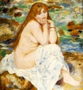 Renoir Seated bather, ca 1883 84, 119 7x93 5 cm, Fogg Art Mu