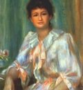 renoir portrait of a young woman in white