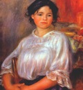 renoir young woman sitting helene bellon