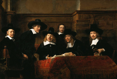 Rijn van Rembrandt De Staalmeesters Sun