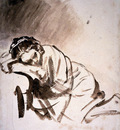 rijn van rembrandt hendrickje sleeping sun