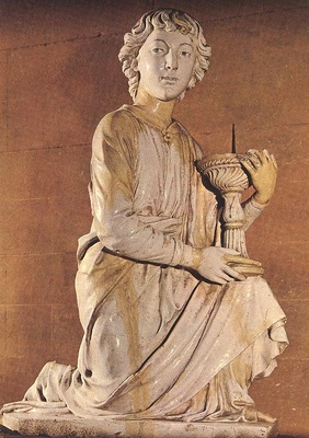 Robbia Angel with Candlestick
