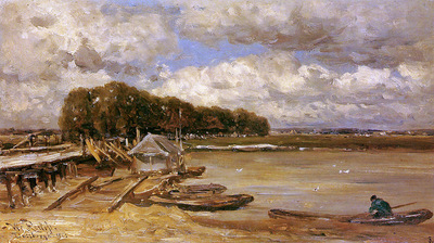 Roelofs Willem The bridge over the IJssel Sun