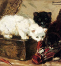 Ronner Knip Henriette Kittens At Play