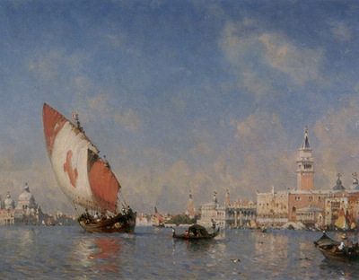 Rosier Amedee The Grand Canal Venice