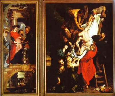 Peter Paul Rubens The Descent from the Cross Left