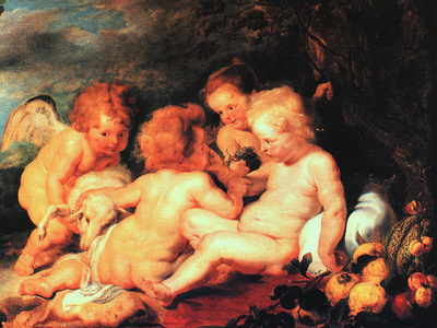 Rubens Christ and Saint John with Angels, Wilton House at Wi