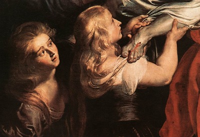 Rubens Descent from the Cross detail1