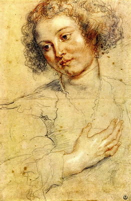 Rubens Peter Paul Head and right hand of a woman