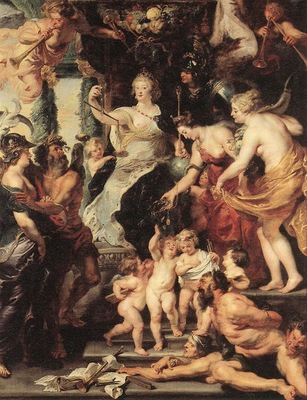 Rubens The Happiness of the Regency 1623 25 Louvre