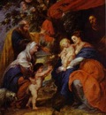 Peter Paul Rubens The St  Ildefonso Altar outer wings  The Holy Family under the Apple Tree