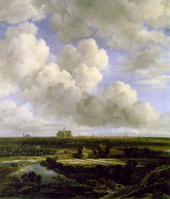 ruisdael view of haarlem with bleaching grounds, ca 1665,