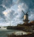 Ruisdael van Jacob Mill at Wijk van Duurstede Sun